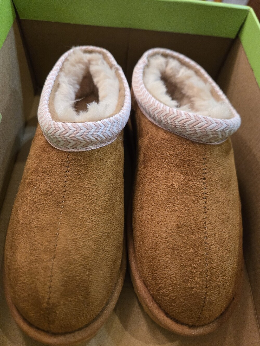 Greendog Brown Tan Fur Lined Ankle Boot Girls Size 3